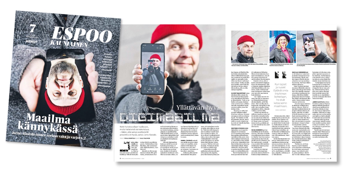 Jarno Alastalo Kirkko ja kaupunki -lehden jutussa